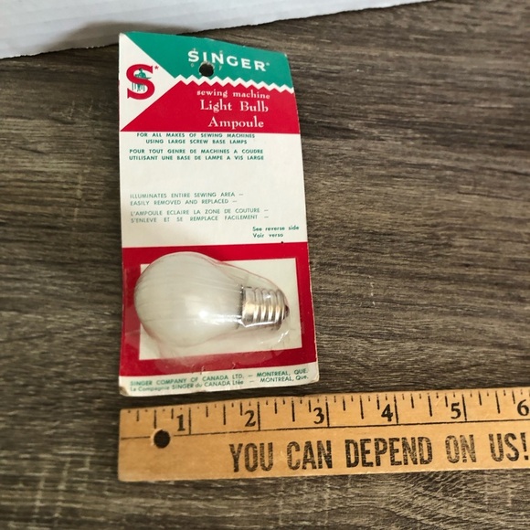 Vtg NOS Singer Sewing Machine Light Bulb - Picture 7 of 8